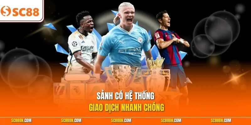 Sảnh có hệ thống giao dịch nhanh chóng 